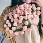 DIY handmade rose blanket