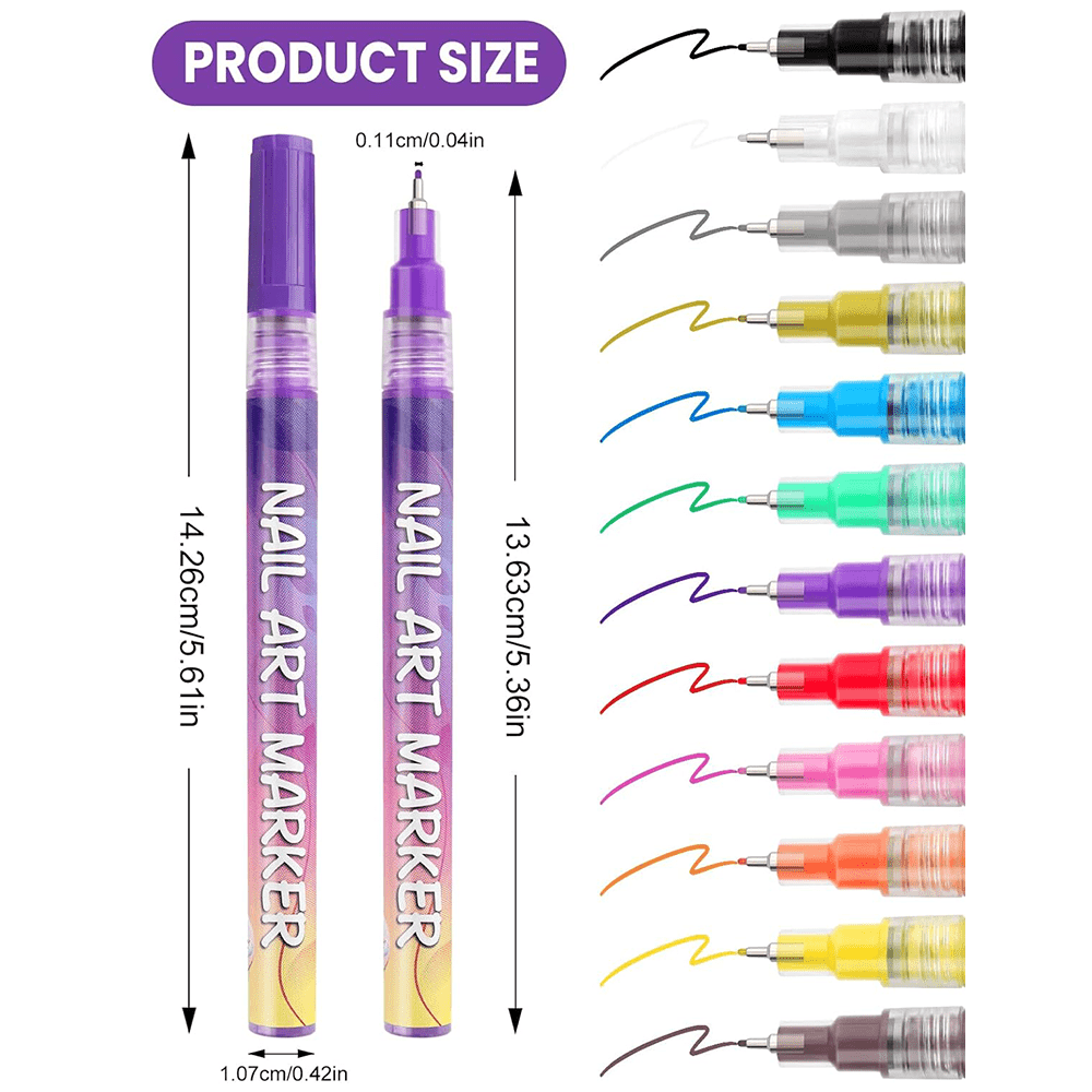 3D Nail Art Pen ™™ (12 Color)