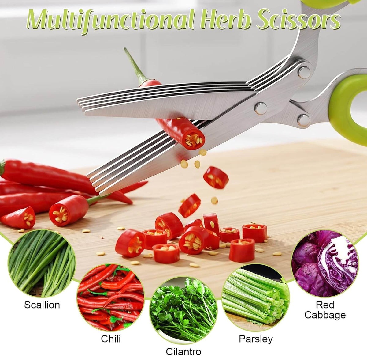 5-Blade Herb Scissors