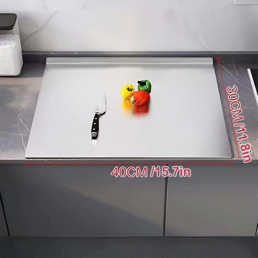 Hllpro™ Stainless Steel Cutting Boards for Kitchen, (40 x 30cm/15.7 x 11.8 in)