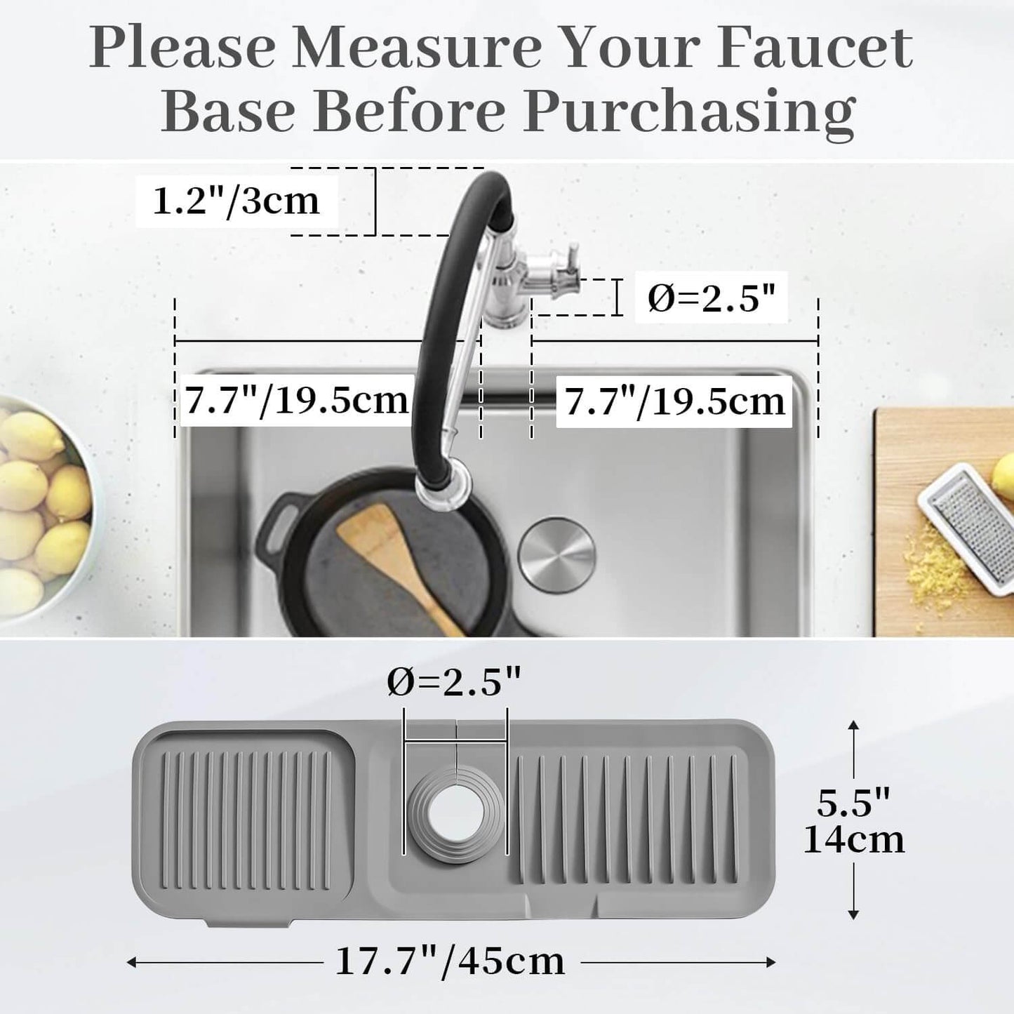 Faucet Guard & Draining Mat