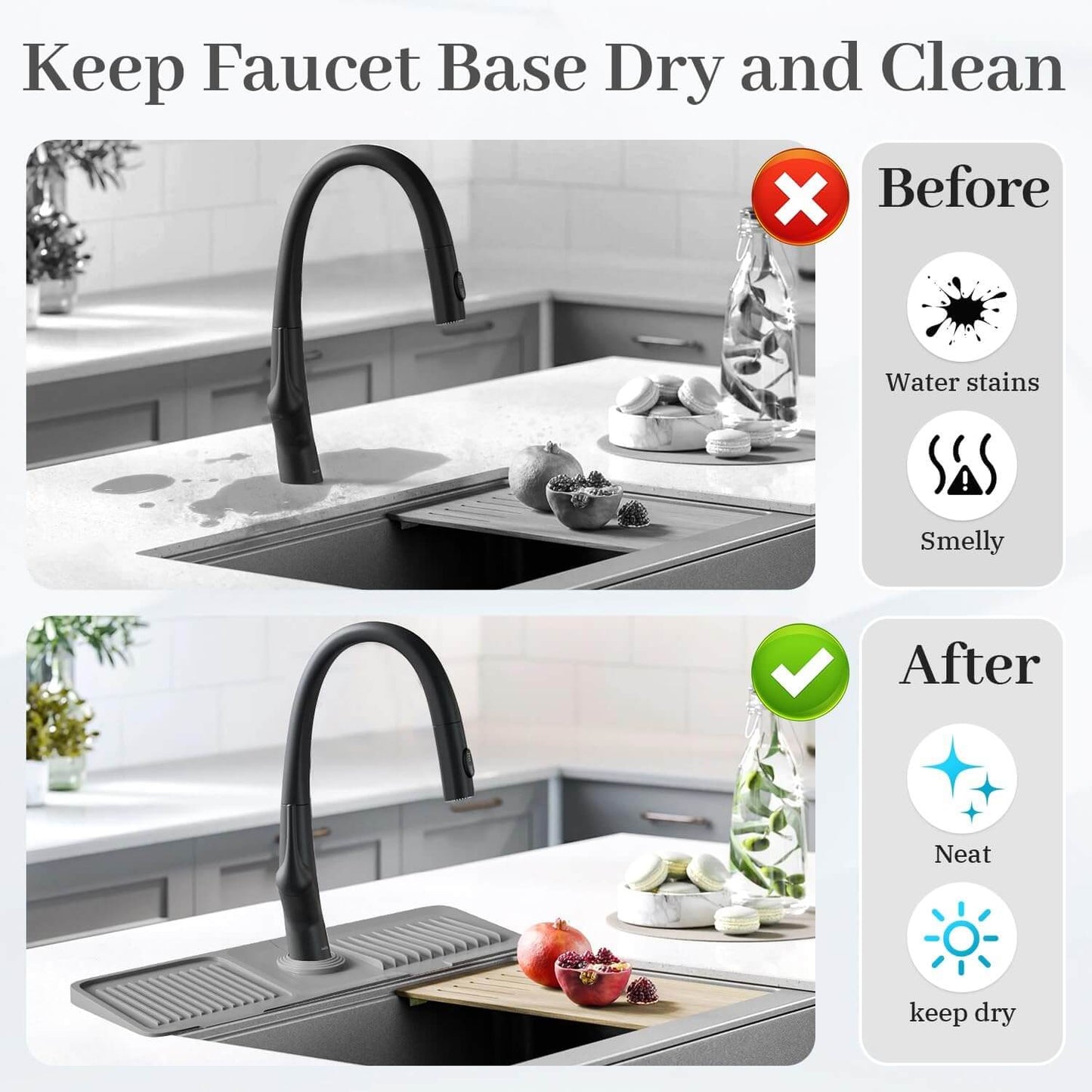 Faucet Guard & Draining Mat