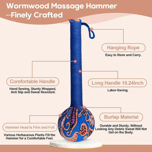Wormwood Herbal Massage Hammer