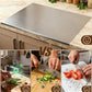 Hllpro™ Stainless Steel Cutting Boards for Kitchen, (40 x 30cm/15.7 x 11.8 in)
