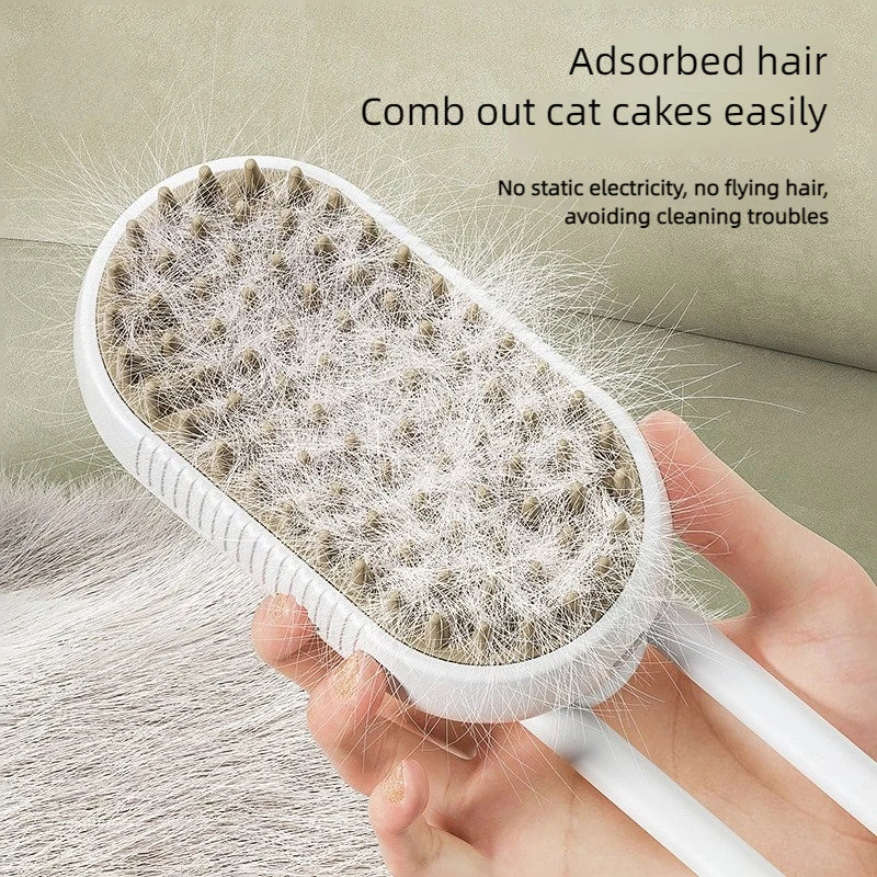 3 In 1 Cat Pet Steam Brush
