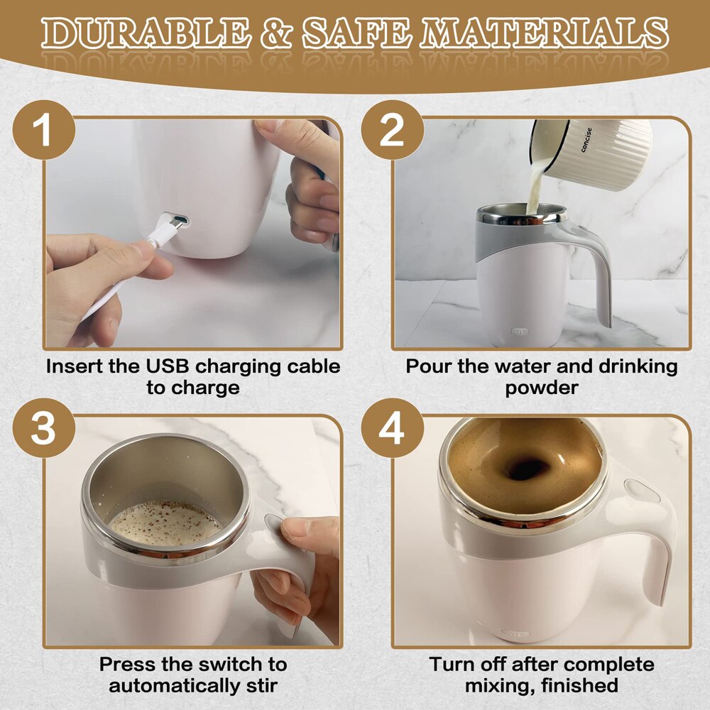 Self Stirring Magnetic Mug