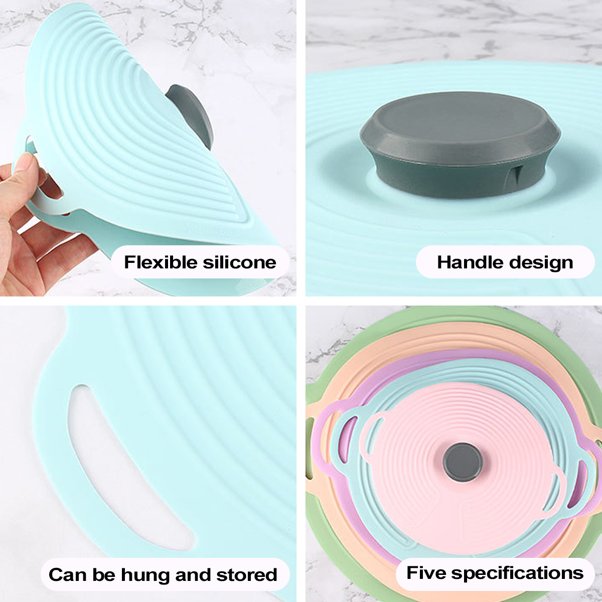 Multi-Size Silicone Lids - 8 Pack