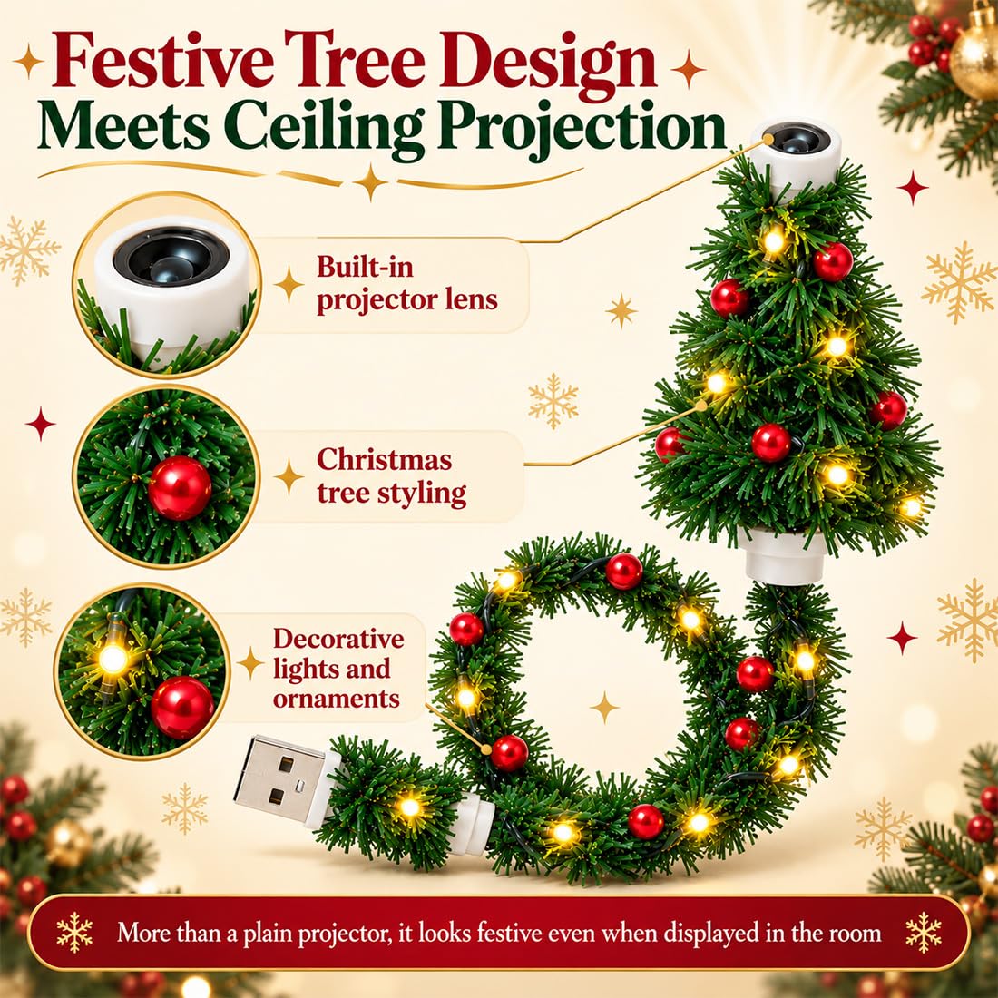 Christmas Tree Ceiling Projector