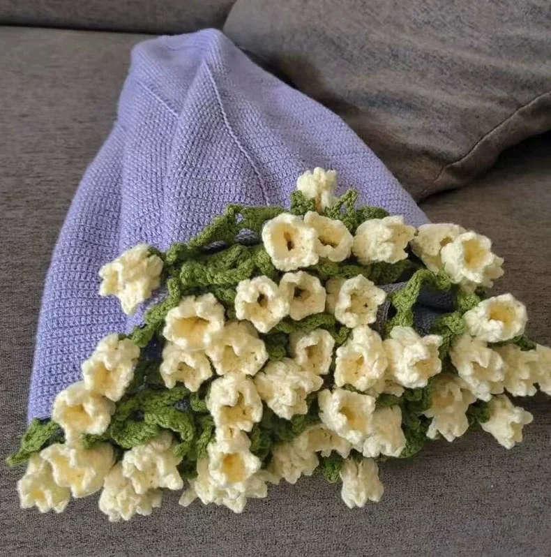 DIY handmade rose blanket