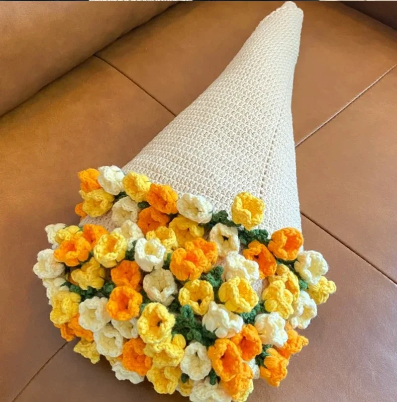 DIY handmade rose blanket
