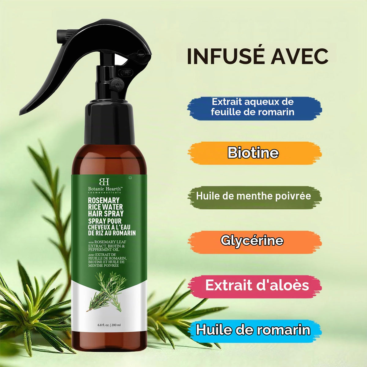 Rosemary Rice Water Hair Spray