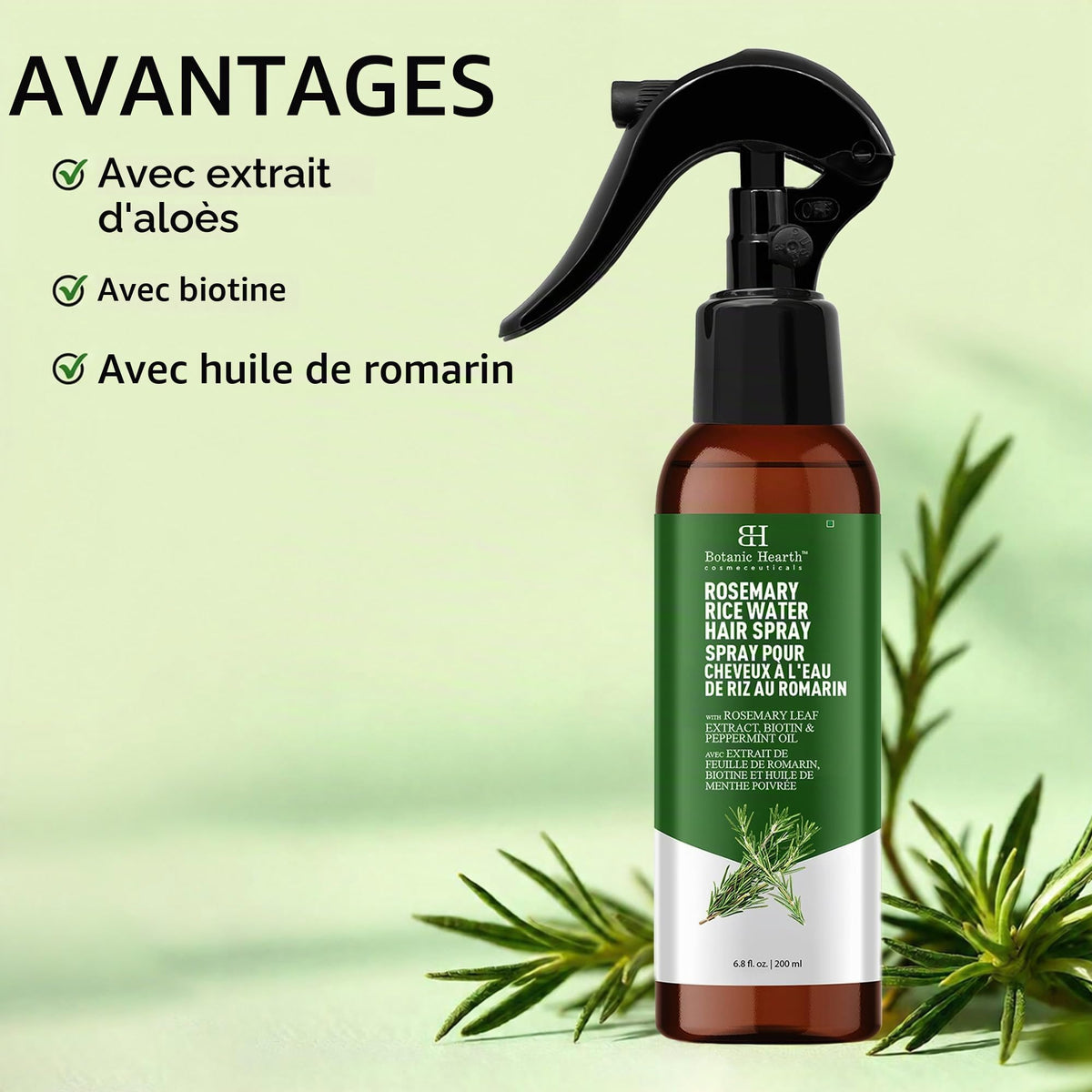 Rosemary Rice Water Hair Spray