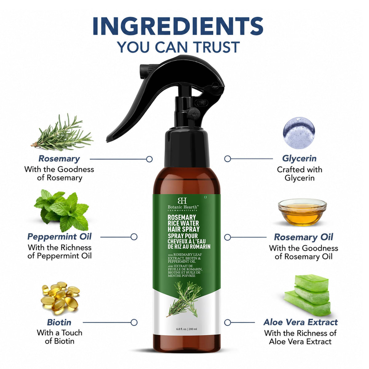 Rosemary Rice Water Hair Spray