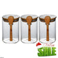Set Of 3 Glass Jars