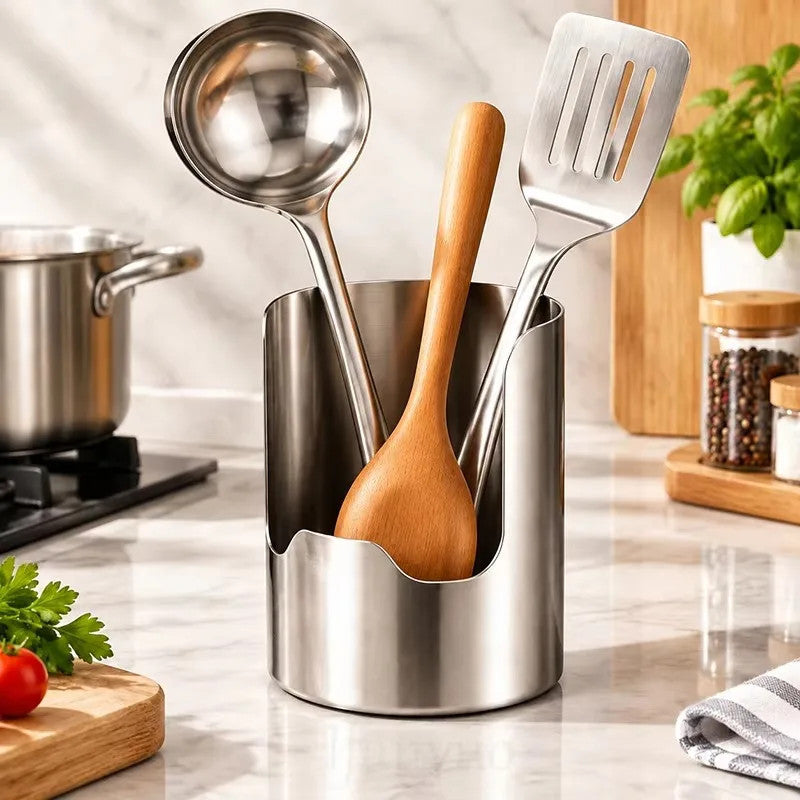Stainless Utensil & Lid Holder