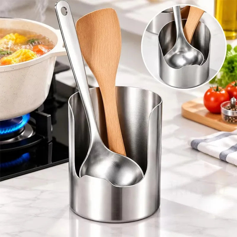 Stainless Utensil & Lid Holder