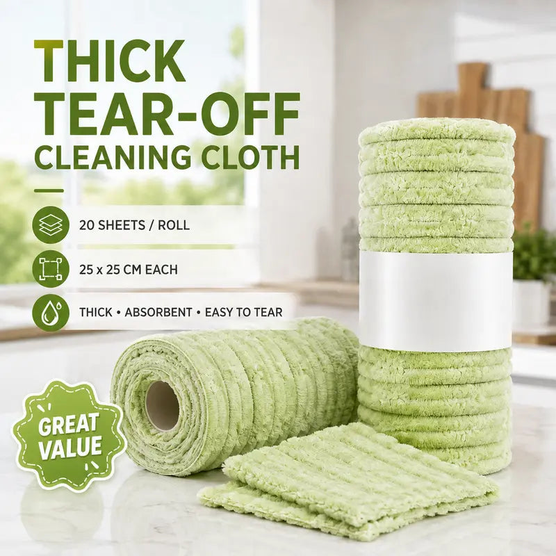 Tear-Off Cleaning Cloth Roll